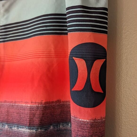 Hurley Men's Phantom Gaviota 18" Boardshorts Sz 31 in Noise Aqua - Picture 14 of 15